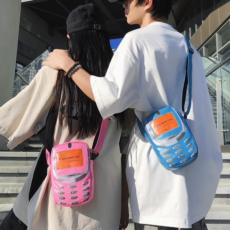 Kleine Tasche Damen 2025 neue Persönlichkeit lustig Handy kleine Umhängetasche lässig vielseitig Paar Schulter Umhängetasche