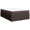 Exclusive House - Slatted Bed Base with Mattress Dark Brown 140x190 Cm