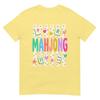 Mahjong Lucky Tiles Cute Retro Mahjong Player Game Night Graphic T Shirt Gift