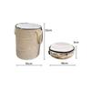 Portable Collapsible Yard Bin with Lid Heavy-Duty Foldable Trash Compact