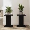Plant Stand 2 pcs Black Oak Effect 30 x 30 x 40 cm