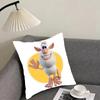Cute FFourbobBoobaS Cushion Cover Pillowcase Ultra Soft Skin Friendly Fabric Cloud Like Comfort  Concealed Zipper