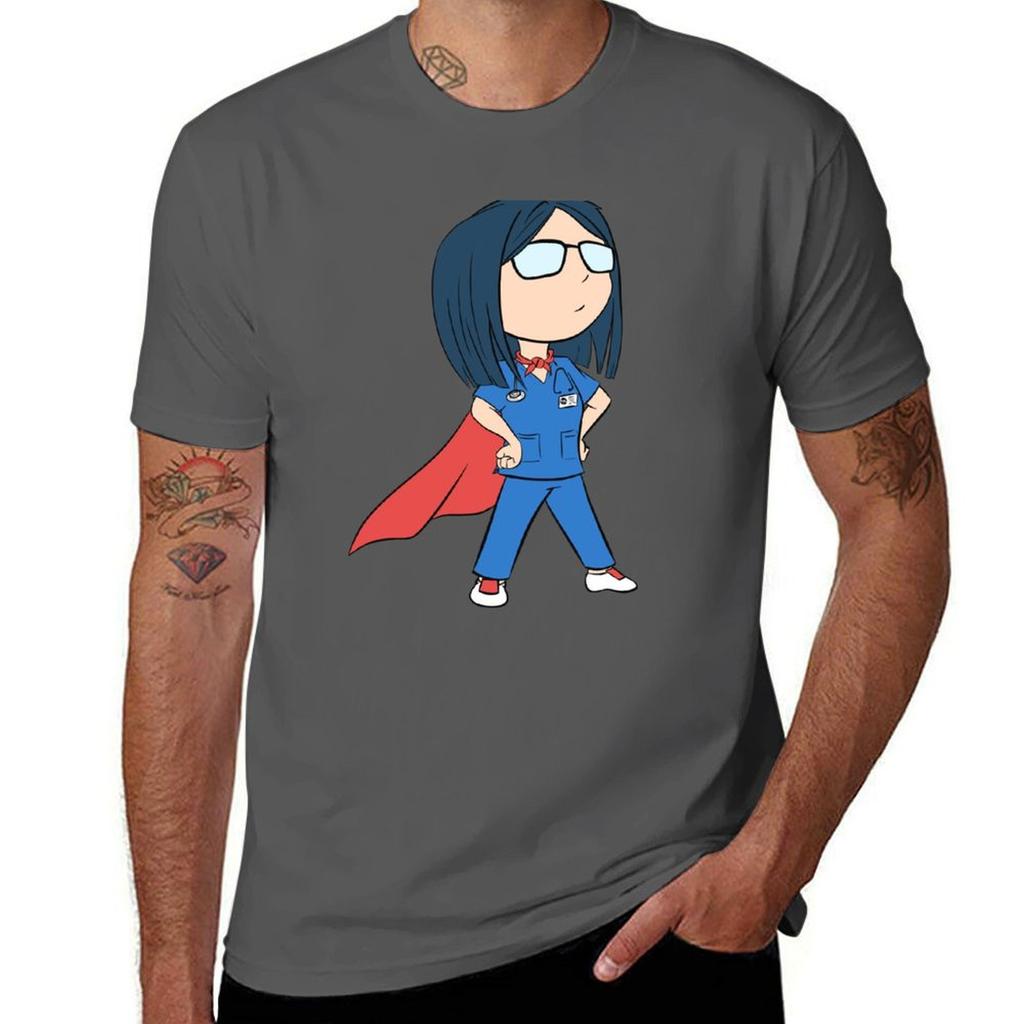 Nina The Super Nurse Tshirt Fitness Quick Dry Short Sleeve Top