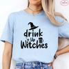Funny Halloween Womens Tshirts Drink Up Witches Shirt Oneck Short Sleeve Tees Women Tshirts Fashion Casual Tees Clothing
