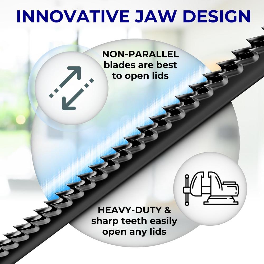 Can Opener Multifunction Under Cabinet Jar Openers for Weak Hand Easy Effortless Grip Fast Lid Remover Kitchen Accessories