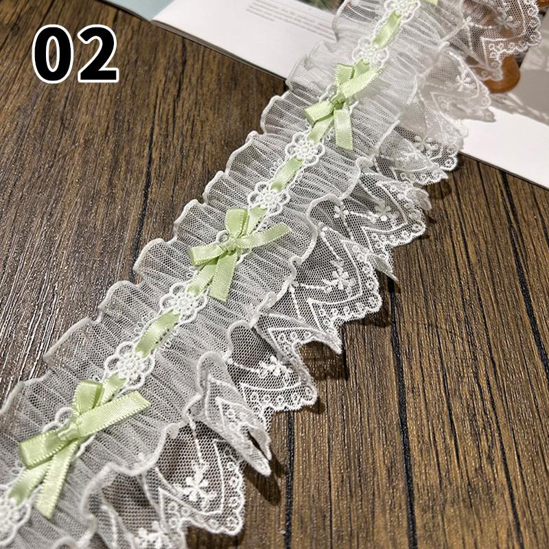 Bow Pleated Ribbon Lace Handmade Diy Decoration Baby Clothes Skirt Hem Clothing Accessories Curtains Home Decoration Accessories