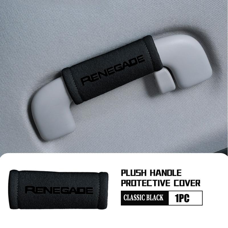 For Jeep Car Interior Suede Roof Handle Plush Protective Cover Auto Accessories Cherokee Patriot Liberty Wrangler JK JL AKX1