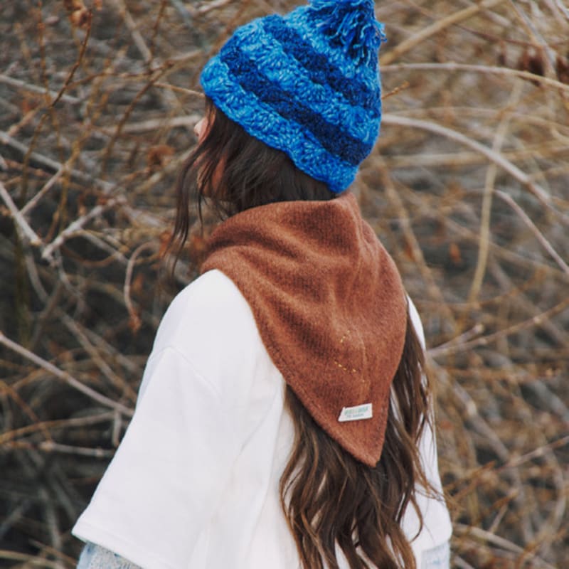 MISU A BARBE RAY HEAD SCARF BROWN