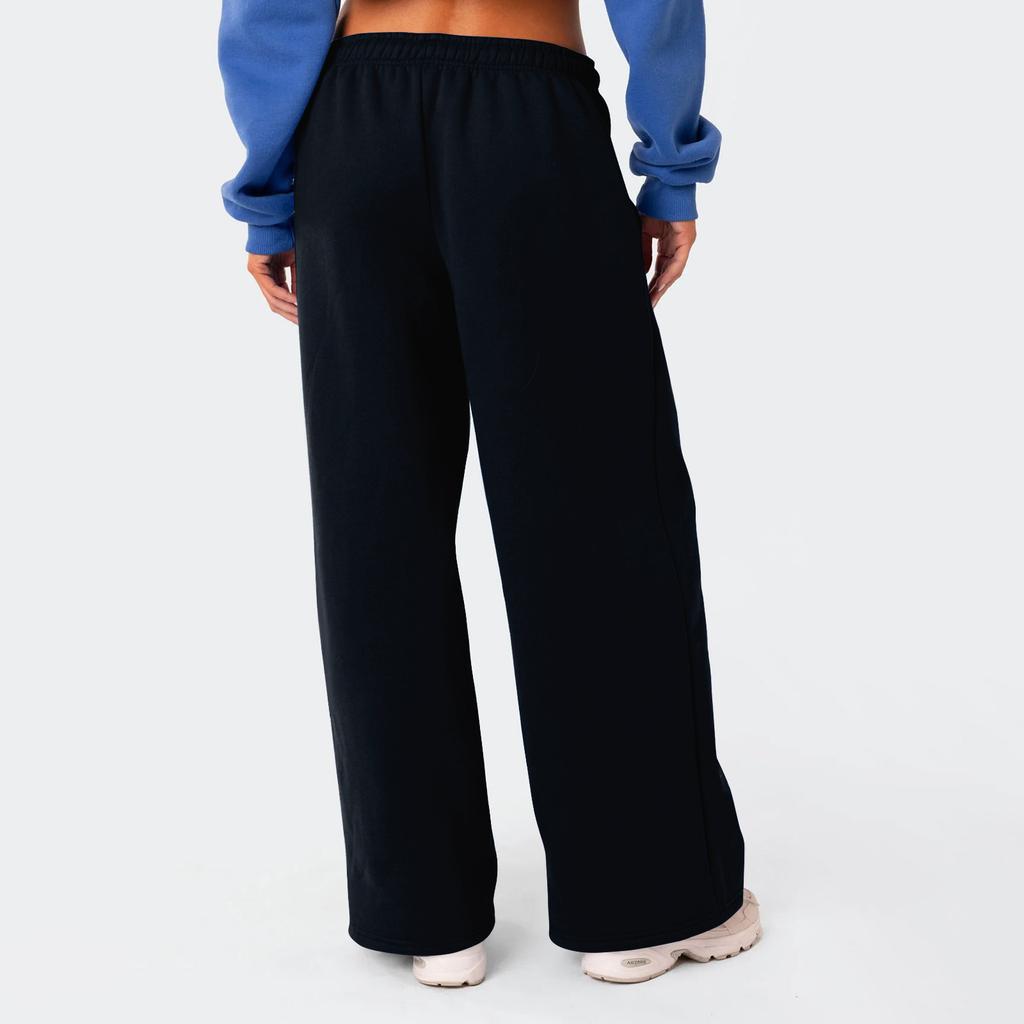 Women's Yoga Pants Comfortable Drawstring Pants Loose Straight Pants With Pockets Color Sweat Pants Wide Leg Running Exercise