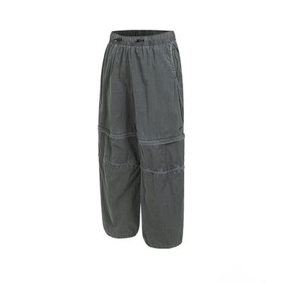 Detachable Cargo Woven Mid-Rise Casual Pants Men Pants Gray HJ2949-355