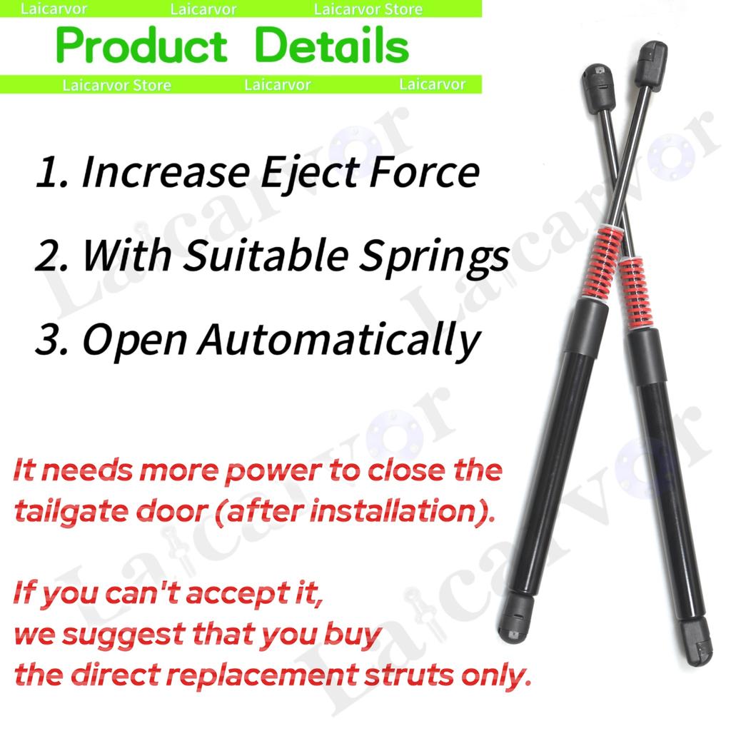 For Seat Leon Mk1 (1M) 1999-2006 Hatchback Rear Trunk Auto Struts With Springs Tailgate Boot Automatic Open Shock Dampers