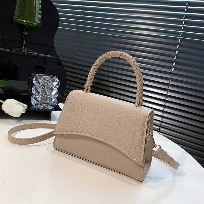 Retro Women Bag Kabelka přes rameno Western Style Korejská verze Krokodýlí vzor Malá čtvercová taška Módní a jednoduchá Crossbody kabelka