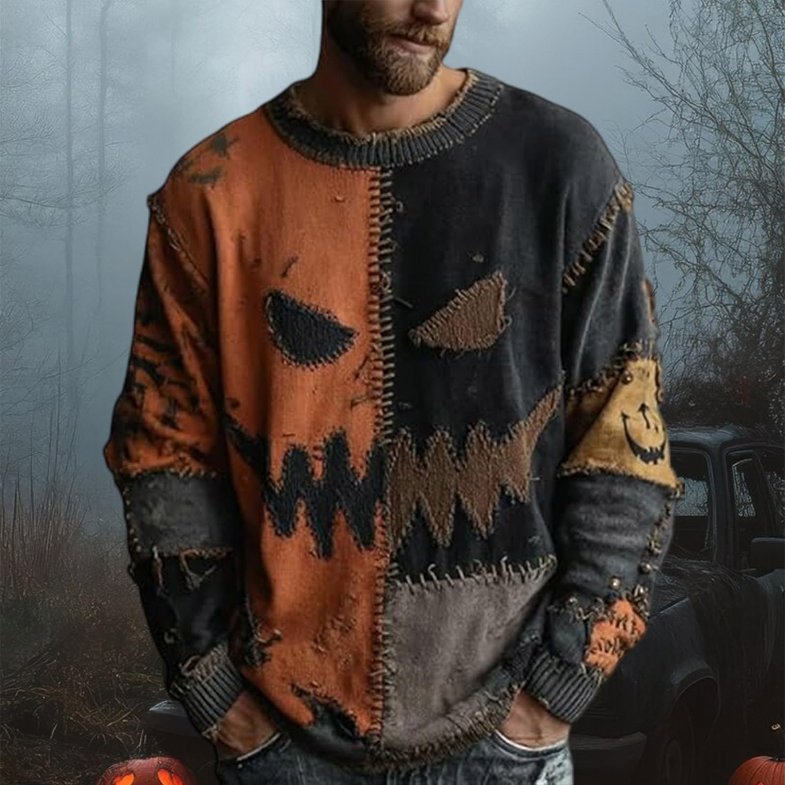 

Толстовки для мужчин Вязаный свитер Милая рубашка Осенний пуловер Толстовка S