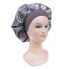 58Cm Solid Color Women Satin Bonnet Cap Night Sleep Hat Adjust Shower Caps