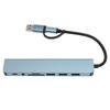8 In 1 USB C Hub Multi Port Adapter USB 3.0 USB 2.0 USB Type C Fast Data Transfer USB C Hub with Card Slot for Phone
