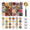 Wax Seal Beads with Candle Kit, Melting Spoon And Candles Set, Tool Stamp for DIY Crafting Wedding Invitations Decorative Sealing