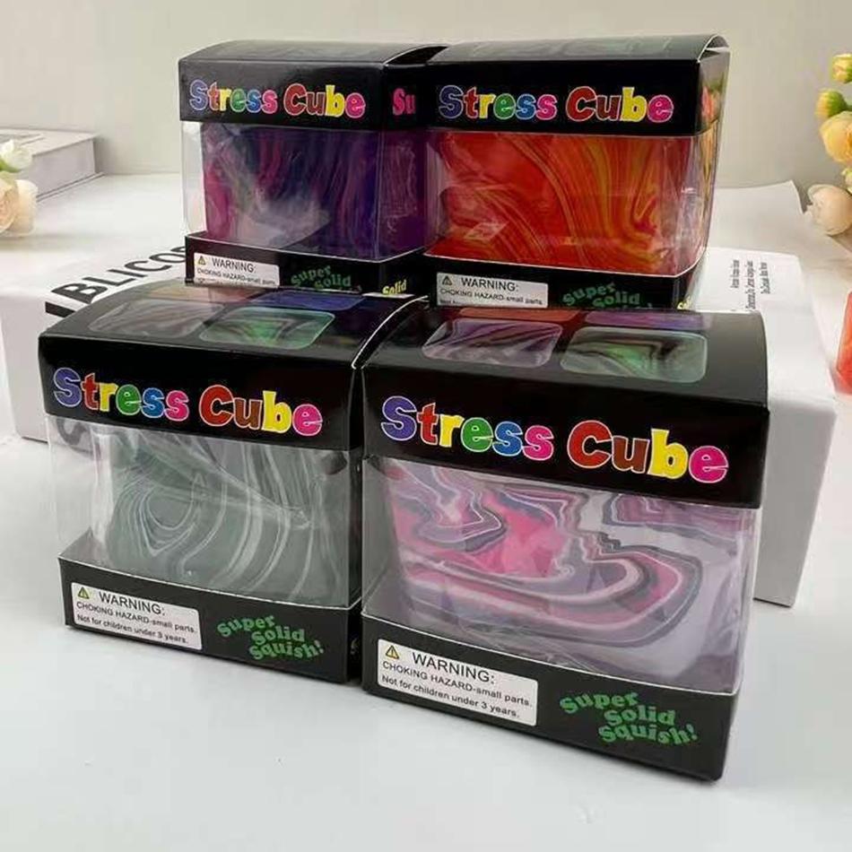 Stress Cube Squishy Fidget Toys For Relaxation High Density Gel Filled Fidgets For Classroom Sensory Calming Toys For Kids Adult
