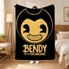 Bendy and the Ink Machine Game Throw 240g Flannel Blanket, Suitable for Sofas, Beds, Offices,  Exquisite Gift Blankets