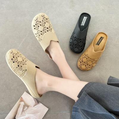 Slippers for Women In Summer, Thick Soled Sandals for Outdoor Wear, Beach Shoes, Light and Soft Soled, Toe Wrapped Slippers