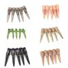5pcs/set Halloween Scary Long False Nails - Skull, Zombie, Witch & Animal Claw Nail Caps for Cosplay Party