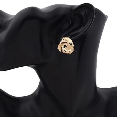 1 Pair  Earrings Gold and Silver Earrings   Body Jewelry  Roundness  Earrings  Stud Earrings