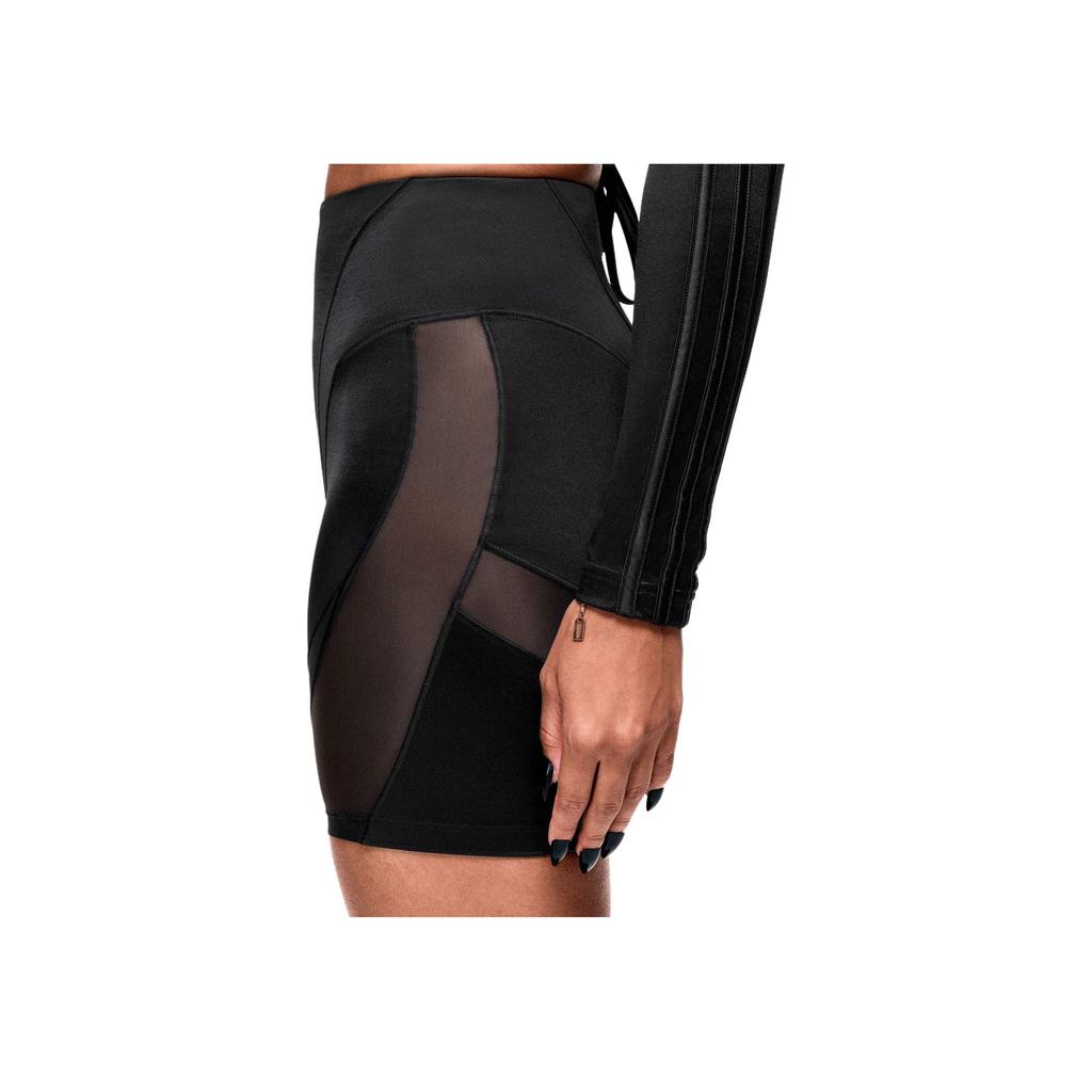 Adidas Originals FW23 Sheer Mesh Solid Color Sports Shorts Women Shorts Black IL9498