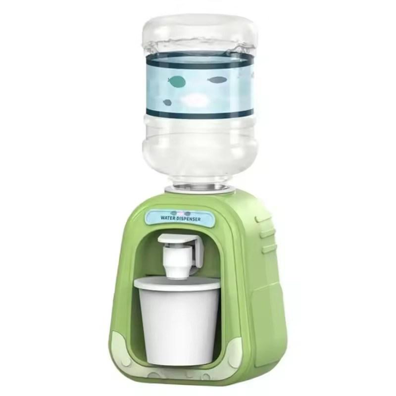 1PCS Mini Play House Cartoon Water Dispenser Rotatable and Detachable Cartoon Children's Beverage Machine Interactive Kids Toys