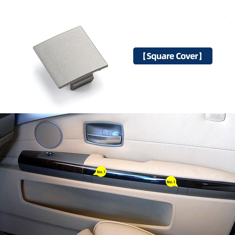 

51417025647 Gray Front Door Flap Covers For BMW 7 Series E65 E66 2001-2008 Auto Door Screw Cover Trim Replacements