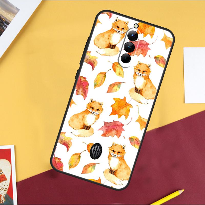 

Autumn Leaves Fall Fox Case For ZTE Nubia Red Magic 11 Pro Plus 8 9 10 Air 8S 9S 10S Pro Plus 6 7 6S 7S Pro Cover RedMagic 10S Pro