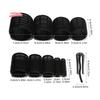 Black Self-Adhesive Hair Root Curler Rollers with Clips Lazy Styling Curling Hair Accessories for Women Fluffy Hair Tool