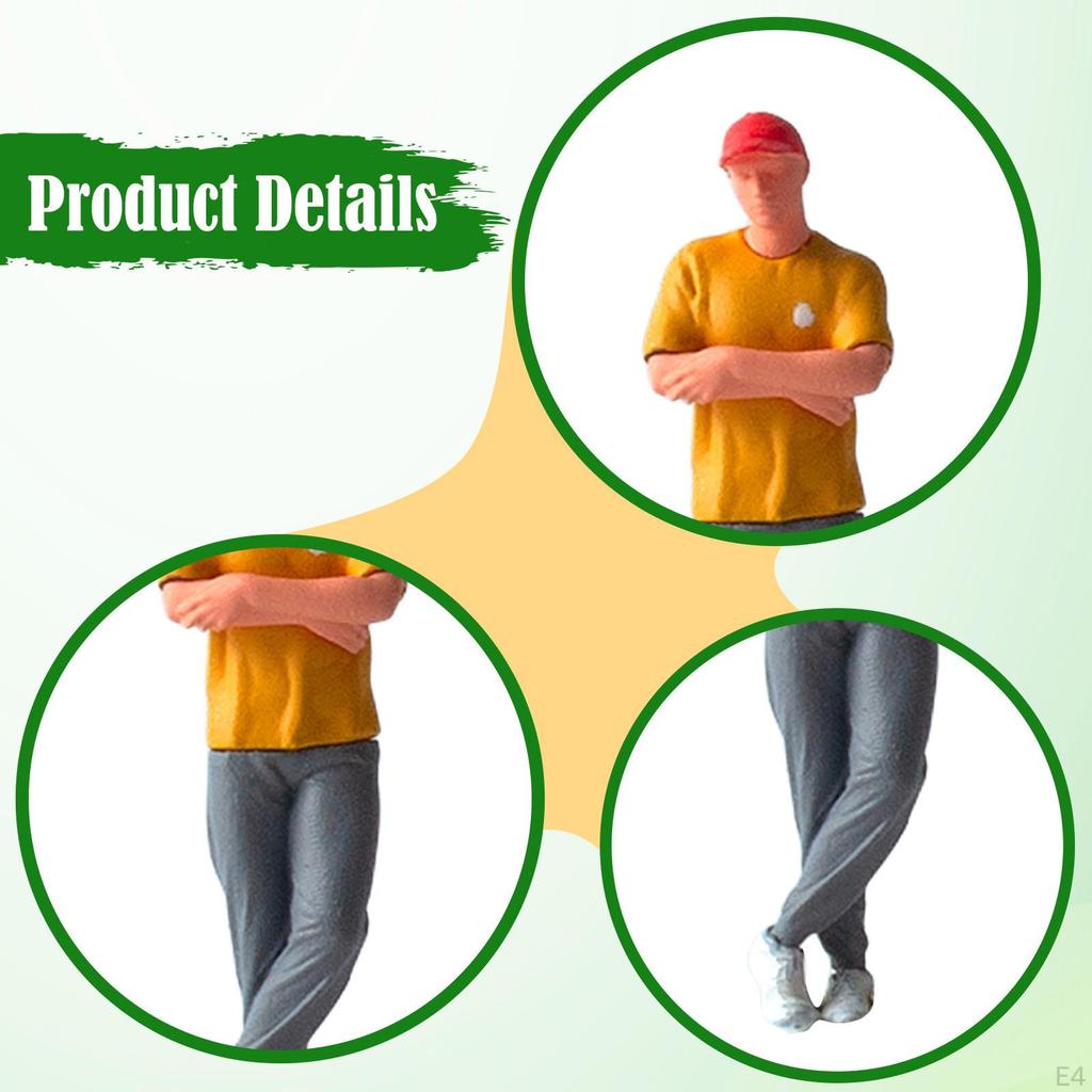 1/64 Scale Diorama, Resin Painted Miniature Figures, Collectible, for Garage Scenes,