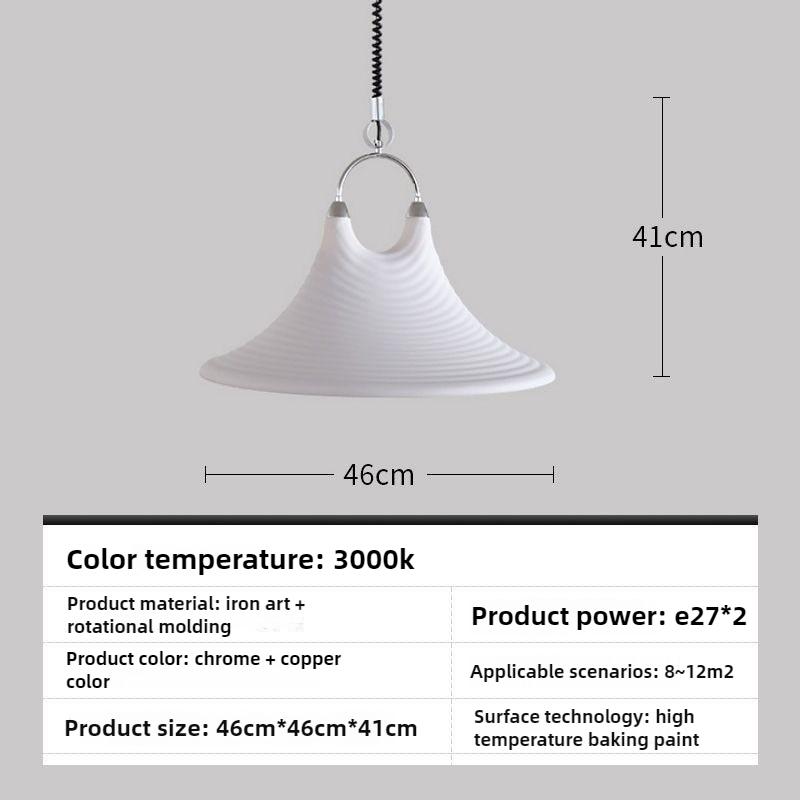 

Винтажный расписной основной свет дизайнерский динамик подвесной светильник белый