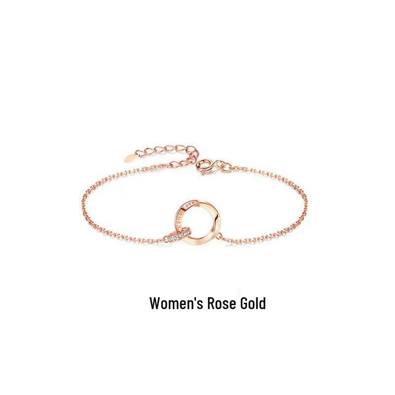 Mobius Double Ring Women's Bracelet - Versatile, Elegant, Perfect Gift for Couples & Best Friends, Valentine's Day Jewelry