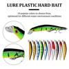 Kit Jerkbait Leurre Minnow Ensemble Crankbaits Leurres Durs pour Pêche au Bar Truite Perche Leurres de Surface pour Bateau