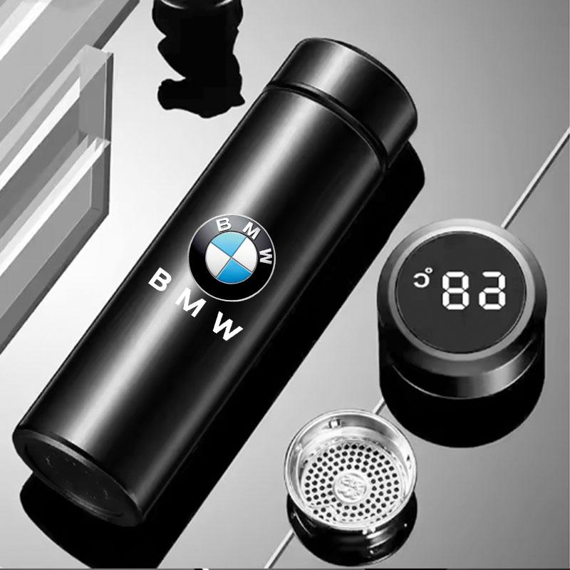 Car LED Intelligent Temperature Measurement Cup Thermos Bottle Sticker For BMW M E46 E90 E60 F30 F10 E39 E36 G20 G30 F20 E87 KS7