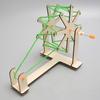 Diy Spinning Machine Primary Students Kindergarten Technology Small Production Hand-assembled Materials Children's Science Experiment Teaching Aids