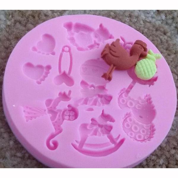 New SuperDeals Baby Silicone Mold for Fondant Cake Chocolate Decorating Candy Clay Sugarcraft 1 Pc