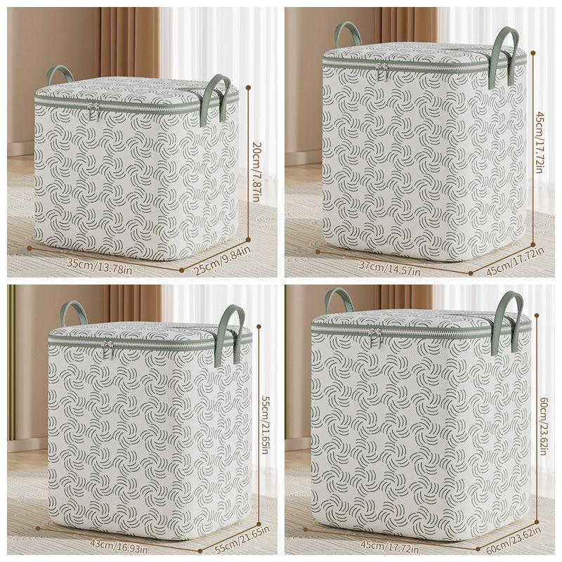 

Сумка для хранения домашних одеял, большая вместимость, сумка для хранения одежды, нетканый материал, сумка для упаковки багажа при переезде, органайзер 45x60x60cm