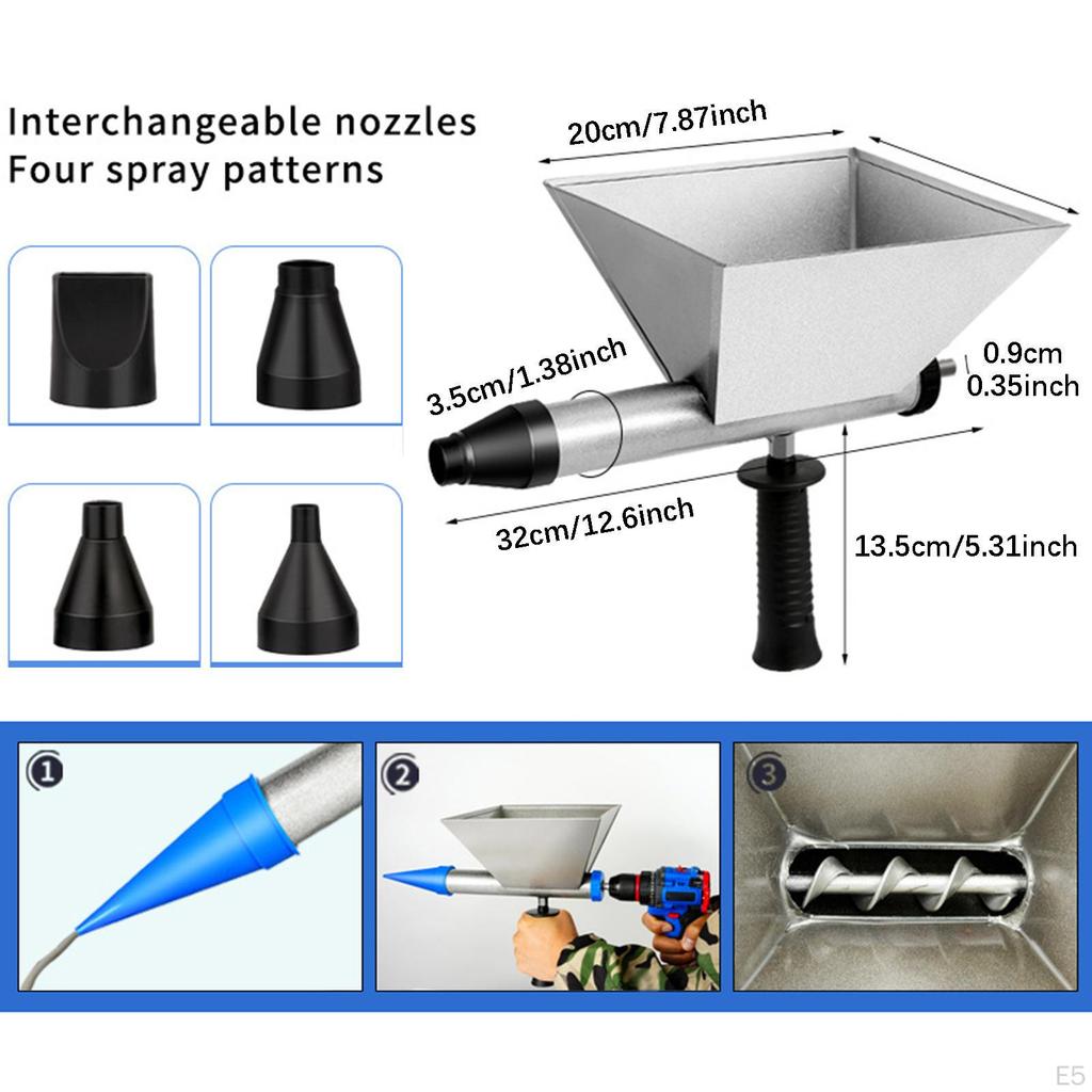 , Reusable And Portable 3-nozzle Electric Grouting Machine for Cement, Ideal Masonry Work