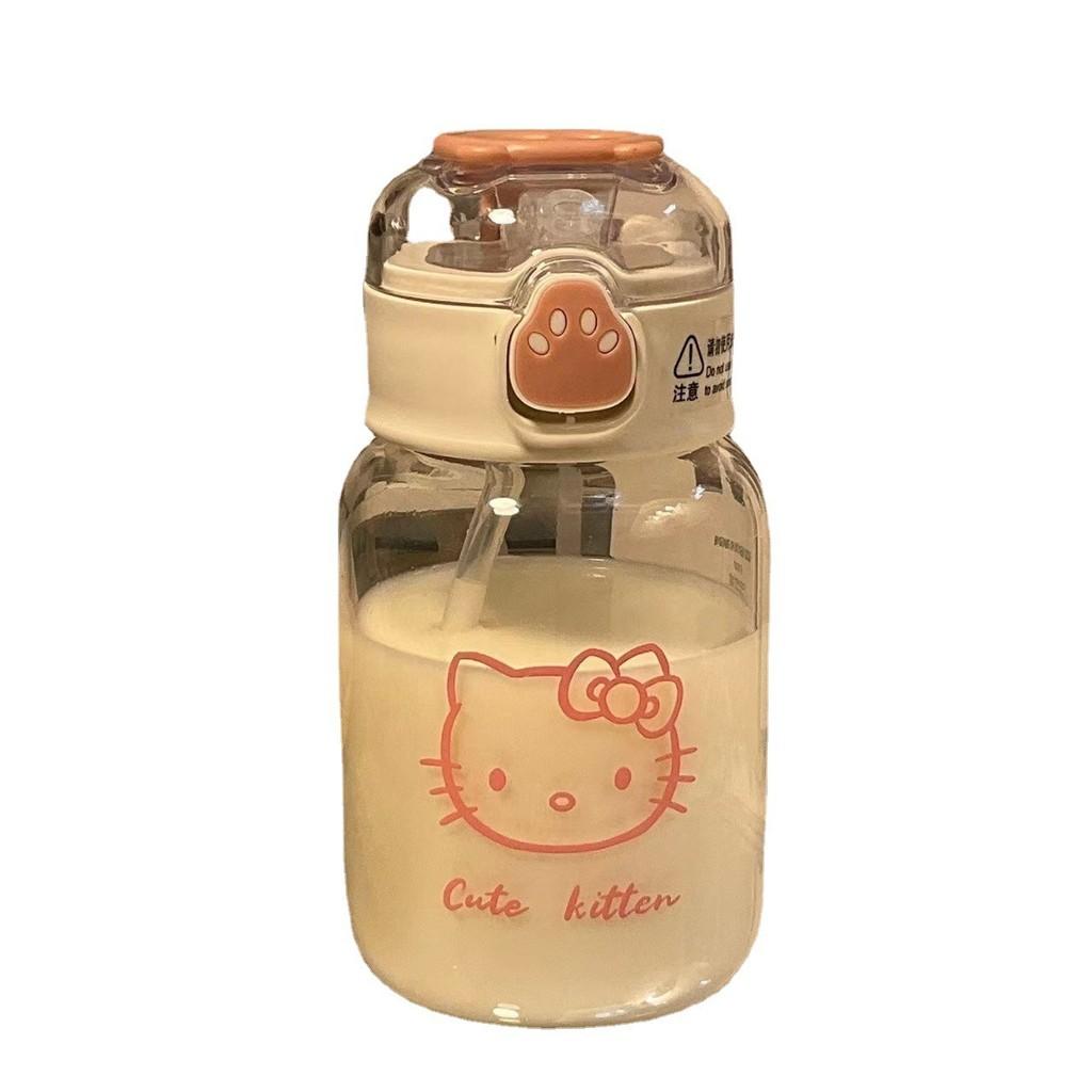 Cat Claw Plastic Cup With Straw For Office And Outdoor Use
