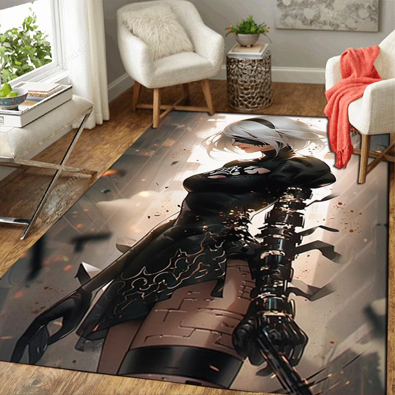 Popular Female Character Rug Floor Mat for Living Room or Bedroom Soft and Comfortable Carpet a Gift for Birthday and Holiday.MFF0918150