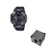Casio Full Metal Series Round Fashion Versatile Waterproof 200 M Quartz Movement Resin Strap Watch Men watches Black GM-110BB-1A