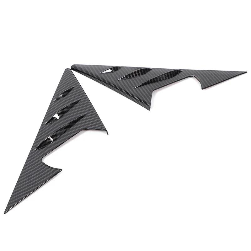 Exterior Car Accessories For BMW 5 Series G30 2018- ABS Car Rearview Mirror Side Triangular Spoiler Trim Panel Cover