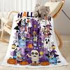 Halloween Night Adventure Blanket Warmthful Decor Suitable for Sofa Office Chair Seaside for All Seasons Modern Perfect Gift for Relatives and Friends