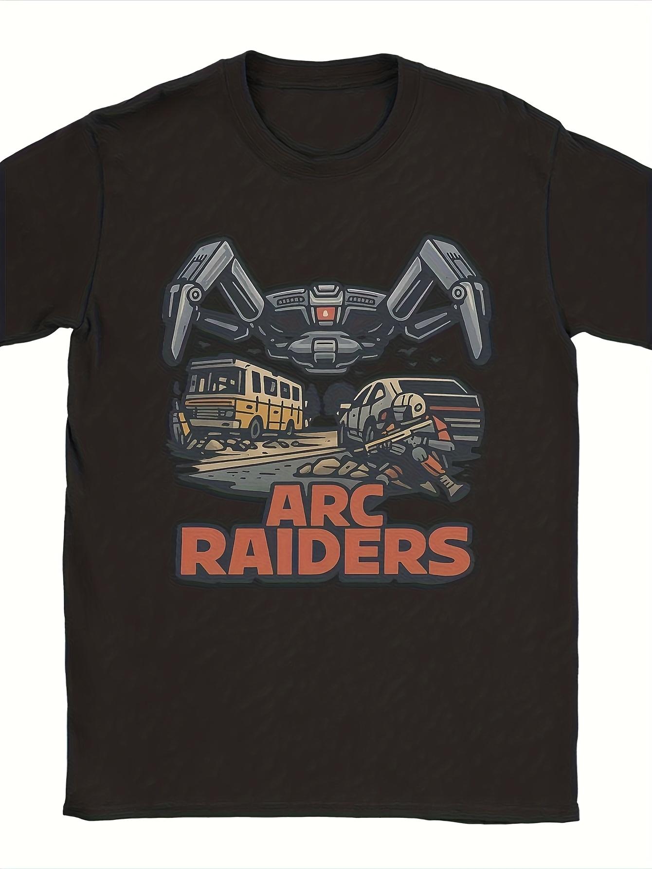 

Футболка в стиле аркадных игр Arc Raiders - Повседневная рубашка с ретро-принтом из аркадных игр, подходит для фанатов игр и повседневной носки - Мужская ... S разноцветный