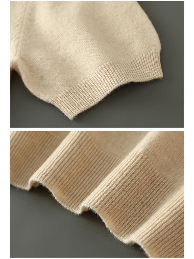 Men’s Short-Sleeve Knit T-Shirt - Autumn/Winter Business Casual, Lightweight, Round Neck Base Layer