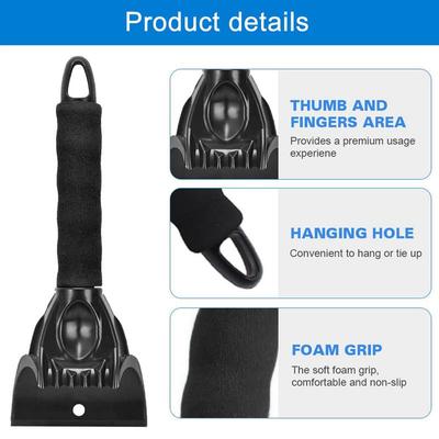 Ice Snow Snow Frost Remover Car Windshield Scraper Accessories With Foam Handle Windshield Snow Removal Tool For Vehicle Winter