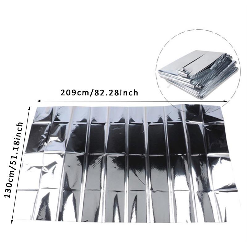 1Pc/2PCS/3PCS/4PCS Reusable Outdoor Emergency Blanket Reusable Insulation Blanket Sun Protection Life-saving Blanket Camping Hunting Essentials