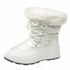 Fashion Women's Faux Fur Ankle Boots Chunky Platform Waterproof Snow Boots Women Silver Thick Plush Warm Winter Boots Shoes Woman 43