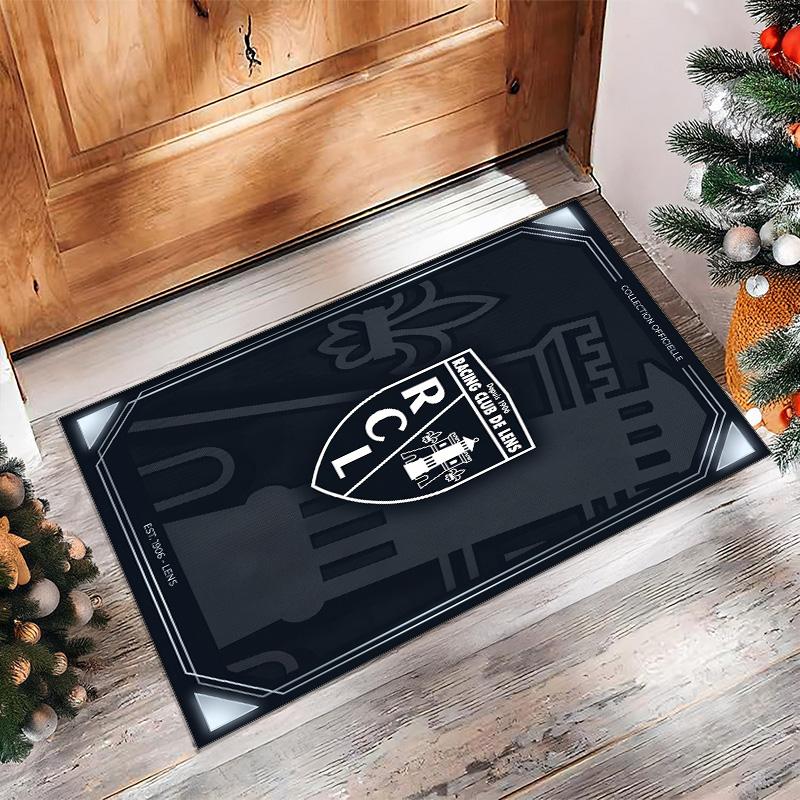 Lens FC Soccer Football Pattern Soft Area Rug Non Slip Indoor Floor Carpet Sports Decor Mat for Bedroom